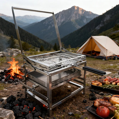 Blaze For F1 – Parrilla de Carbón Giratoria Ajustable