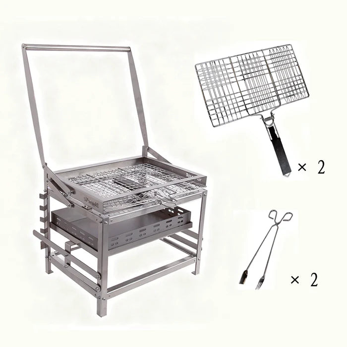 Blaze For F1 – Parrilla de Carbón Giratoria Ajustable